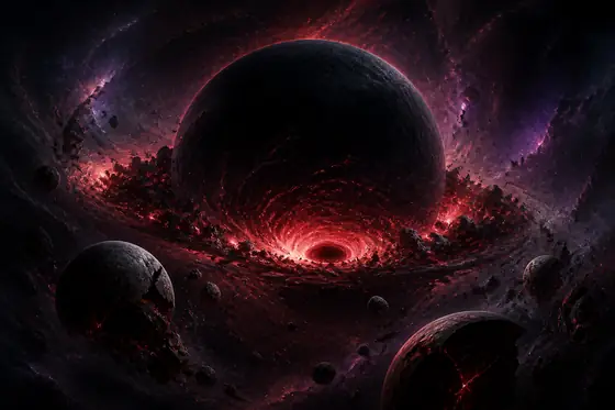 Original artwork representing the cosmic threat villain archetype